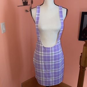 NWT Lavender suspender‎ skirt